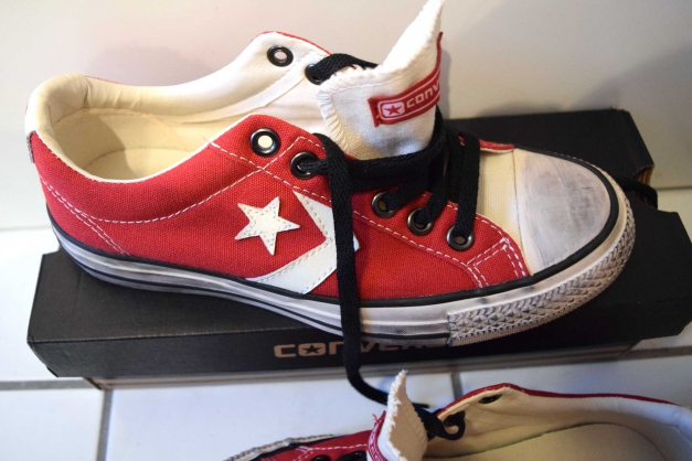 Neue Converse Chucks One Star rot Vintage Blogger Unisex