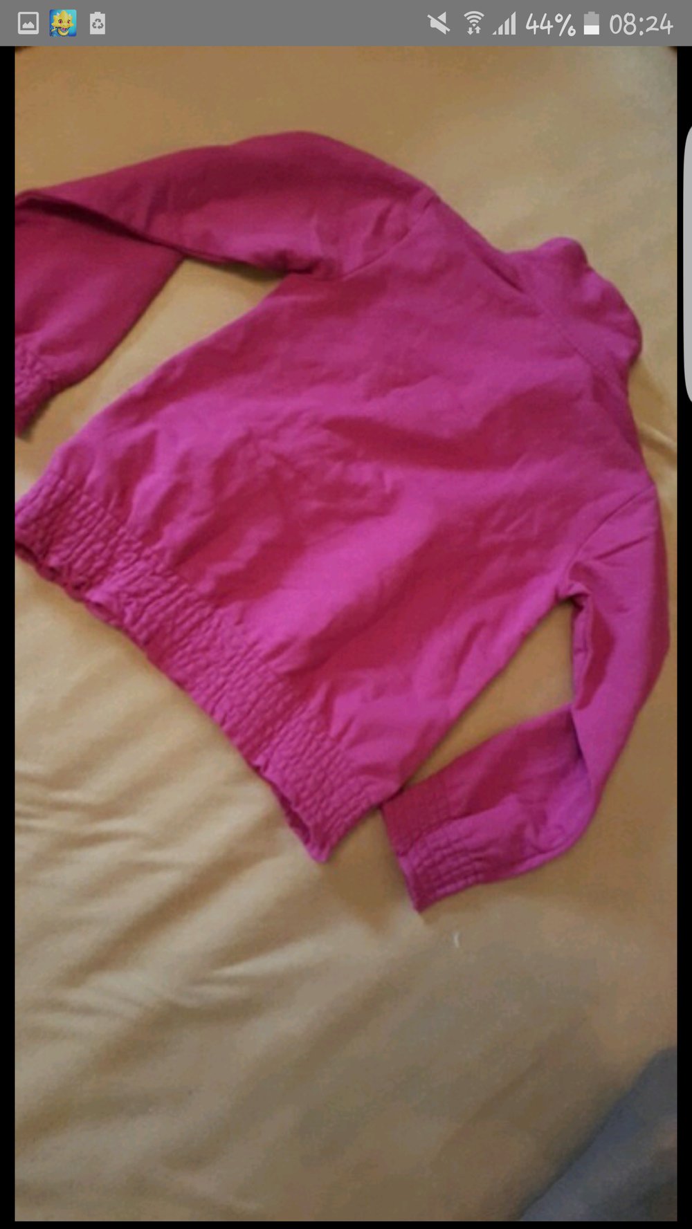 Rosafarbener Pullover für Mädchen 