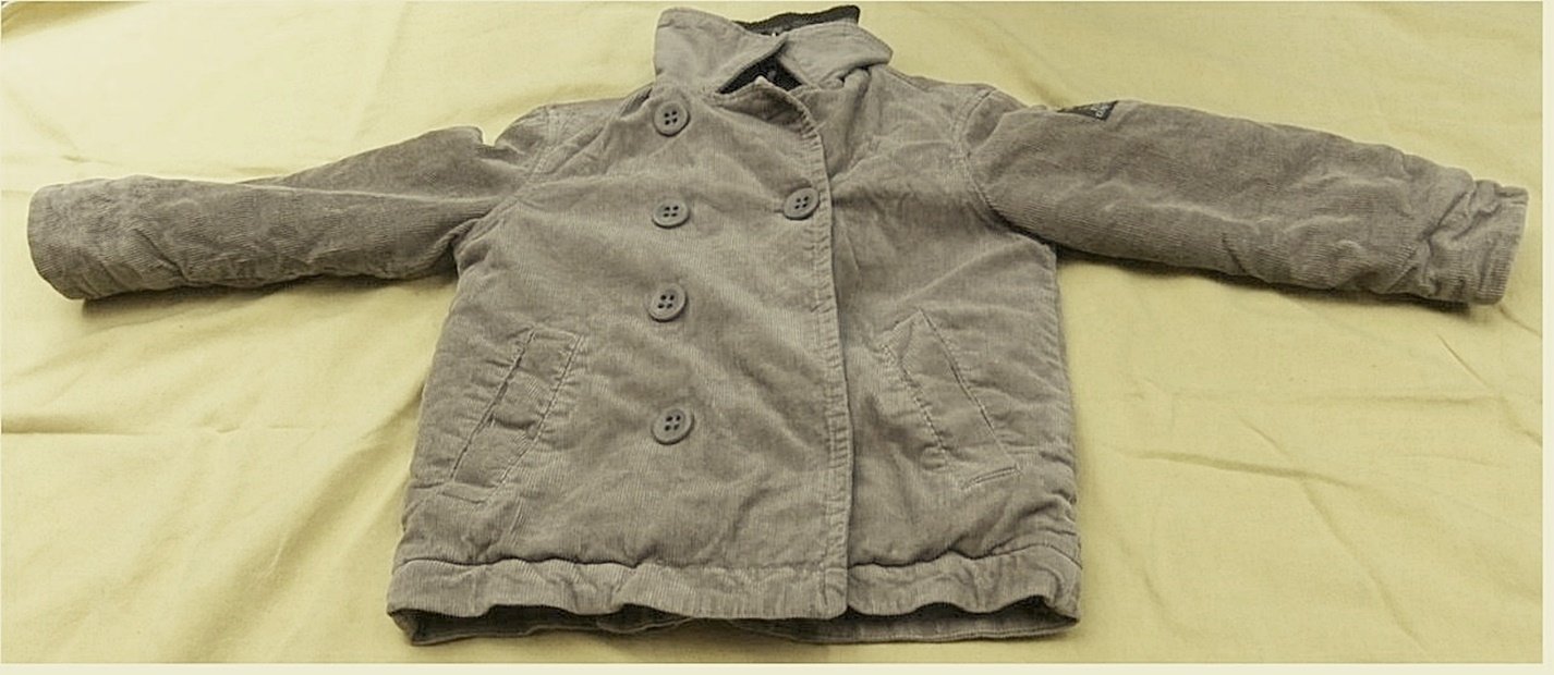 gefütterte warme Cord-Jacke für Jungen , von Topolino - Farbe dunkelbeige , Gr. 110