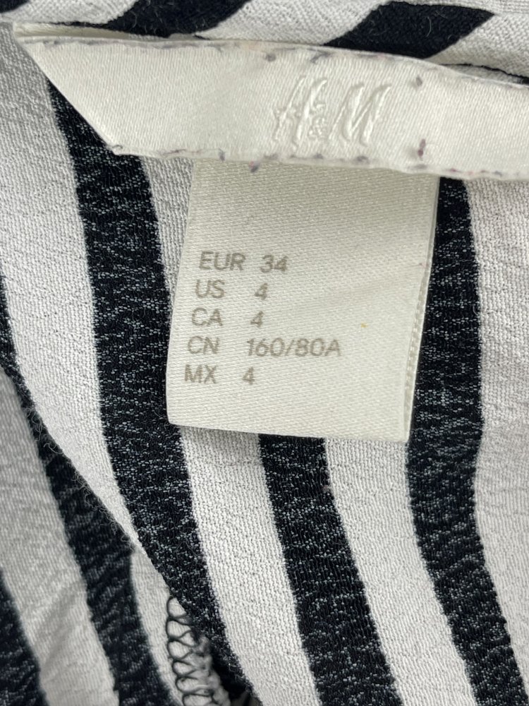 Getreifte H&M Bluse - Größe 34