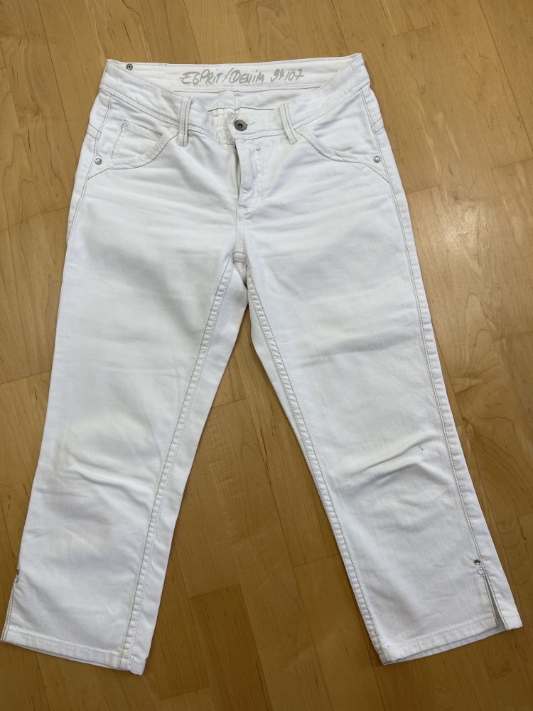 Weiße Capri Esprit Jeans - Größe XS