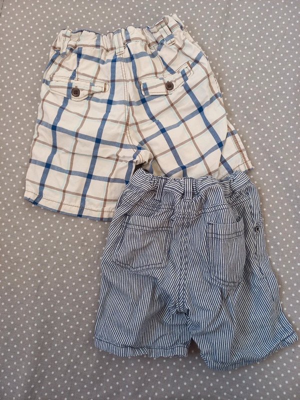 H&M Shorts Gr 86/92, Junge, 2er Pack, kariert, Streifen, frendz, kurze Hose