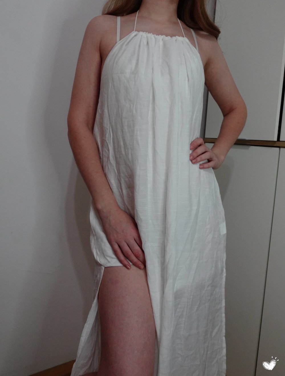 Strandkleid Kleid Cupshe weiß lang Einheitsgröße