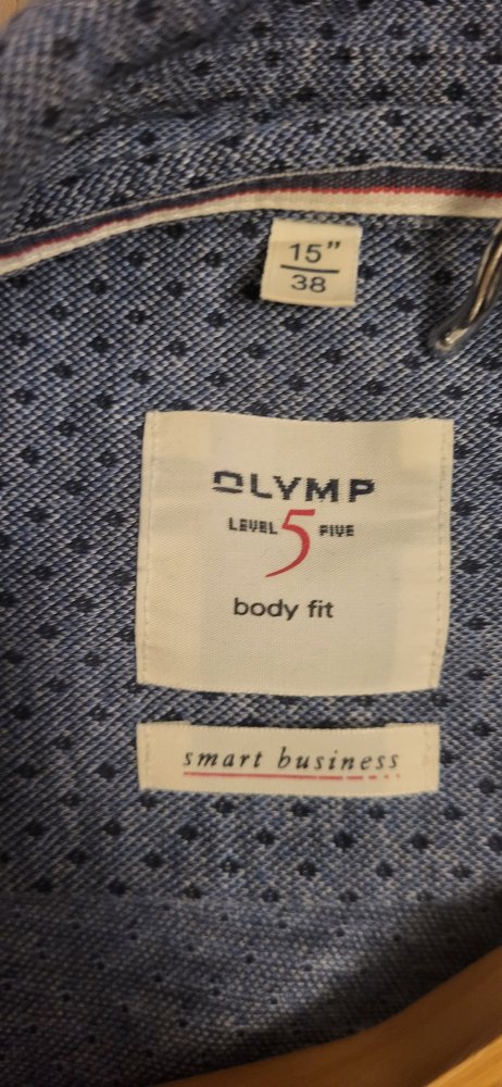 Olymp Hemd Level 5 - smart business - blau, Größe s