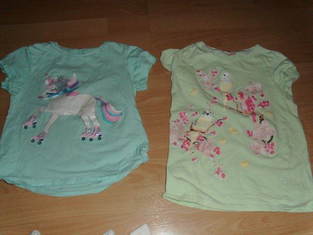 4 T-Shirts, mit Motiven, Gr. 110/116