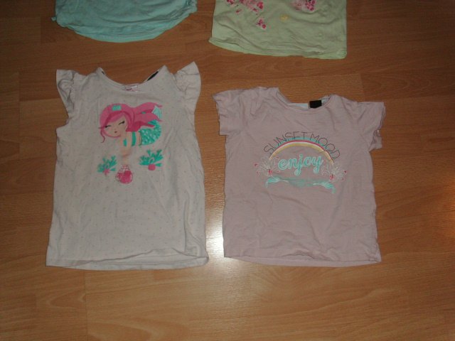 4 T-Shirts, mit Motiven, Gr. 110/116